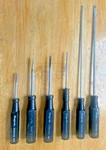 Pre Owned Snap-on Usa 6pc Torx Flat Screwdriver Bar Set Hard Handle. Fixed Price $60.00.
