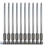 Ptslkhn 10pcs T10 Torx Screwdriver Bit Sets, 4 Length Magnetic T10-4inl. Fixed Price $12.03.