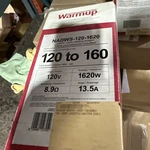 Warmup Underfloor Under Tile Heated Wire Nadws-120-1620 -120-160 Square Feet. Fixed Price $99.00.