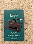 Keep Onn Multi-port Usb Hub With Sd, Microsd And Compactflash Card Reader. Fixed Price $12.95.