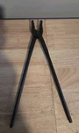 Picard Blacksmith Tongs, Wolf's Jaw, 16" Long C35 Steel, Toothed Jaws, 3-12mm Th. Fixed Price $40.00.
