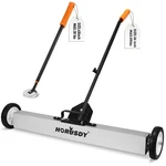 Horusdy 36-inch Rolling Magnetic Sweeper With Wheels 36-inch, Silver. Fixed Price $125.03.