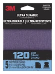 3m Ultra Durable Power Sanding 1/4 Sheet, 120 Grit, 1/4sht5pk120, 5 Pk. Fixed Price $71.70.