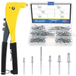 Glarks Heavy Duty Riveter Set, 210pcs Aluminum Blind Rivets Assortment Kit An.... Fixed Price $37.71.