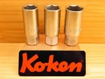 Koken 1/2sq Thin Wall Wheel Socket Set Of 3 4300m-17 19 21 Ko-ken Japan Ship. Fixed Price $114.87.