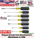 Klein Tools 85076 7-piece Cushion Grip Assortment Screwdriver Set New In Box!. Fixed Price $49.99.