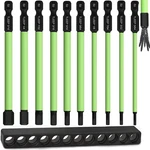 Sae 4" Long 10 Pcs 1/4" Hex Head Allen Wrench Drill Bits, 5/64" To 5/16" .... Fixed Price $19.75.
