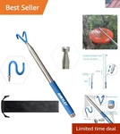 Telescoping Pickup Tool Magnetic Pole With 3 Hooks, 10 Ft Telescopic Push Pul.... Fixed Price $53.33.