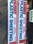 2x Husky Cf02083-200c 8' 4" X 200' 2 Ml Tyco Polyethylene Opaque Plastic Sheting. Fixed Price $79.97.