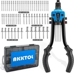 Rivet Gun Kit, 1/4" Pop Kit With 210pcs Blind Rivets, Heavy Duty 13" R. Fixed Price $49.01.