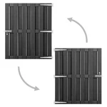 Garden Gate Fence Wall Privacy Screen Panel Border Wpc Gray Vidaxl. Fixed Price $123.99.