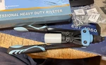 Meiwaltee Rivet Gun, Professional Pop Gun Kit--13"--60 Rivets. Fixed Price $19.99.