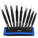 Precision Tweezers Set, Xool 9 Pcs Esd Anti-static Stainless St.... Fixed Price $23.72.