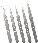 Wolfride Stainless Steel Tweezers Precision Tweezer Tool Set For Grey. Fixed Price $14.41.