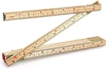 Qwork Folding Wood Rule, 6 Ft Inch Foldable Ruler With Us And Metric Measureme. Fixed Price $10.95.