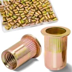 Vifmy 1/4 Rivet Nut, 115pcs Carbon Steel Zinc Nuts 1/420, 1 4 20 Thread.... Fixed Price $17.24.