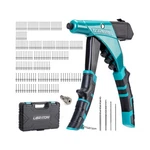 Rivet Gun One-handed Heavy Duty W/ Interchangeable Heads - Libraton. Fixed Price $42.76.