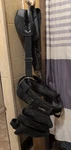 Husky Framer S Tool Belt Black With Suspenders Heavy Duty Work Rig, Used. Fixed Price $30.00.
