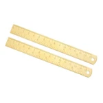 2pcs 12cm X 6" Brass Straight Rulers Copper Measuring Ruler W Cm Inch Dual Scale. Fixed Price $13.25.