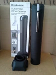 Brookstone Automatic Wine Opener +built-in Foil Cutter. Vgc. Battery Door Sticky. Fixed Price $10.00.