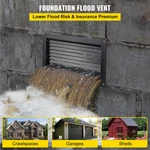 Vevor Foundation Flood Vent, 8" Height X 16" Width To Reduce Foundat. Fixed Price $48.41.