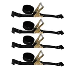 4 Pack 2" X30' Flat Hook Strap With Ratchet Heavy Duty Cargo Tie Down Wll3333lbs. Fixed Price $89.99.