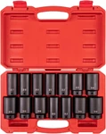 1/2 Inch Drive Deep 6-point And 12-point Axle Nut Impact Socket Set With Case, 1. Fixed Price $238.29.