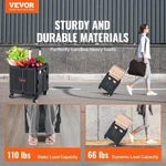 Foldable Utility Cart 110 Lbs Load Capacity Folding Portable Rolling Crate. Fixed Price $31.82.