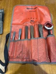 Snap-on Tools Usa Ppc50k Chisel 6 Piece Set Black Holder, 3/8-1/2-5/8-3/4-7/8. Fixed Price $125.00.