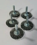 Lot Of 5 Wire Brush Wheels 1/4" Shank Disston 1.5" Diameter 6000 Rpm Germany. Fixed Price $45.00.