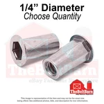 1/4"-20 Aluminum Hex Rivet Nuts Plain (choose Quantity). Fixed Price $133.59.