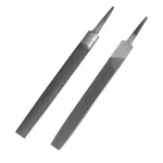 Kalim 2-piece Flat & Half Round Medium Cut File, Double Teeth, 6'' Silver. Fixed Price $7.99.