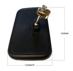Forklift Convex Mirror Er023 8" X 4.3/4" Clamp + Bolt Clark. Fixed Price $11.00.