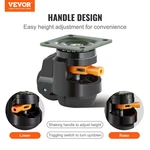 Vevor Leveling Casters, Set Of 4, 2200 Lbs Total Load Capacity, Machine. Fixed Price $44.82.