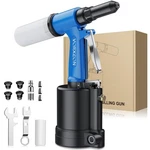 Pneumatic Rivet Gun Set 3/32", 1/8", 5/32", 3/16" Air Riveter Pulling Pressur.... Fixed Price $79.58.