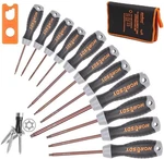 Horusdy 12pcs Magnetic Torx Screwdriver Set S2 T6-t40 Star Security Tamper Proof. Fixed Price $20.99.