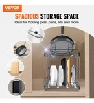 Vevor Pan And Pot Rack, 2-tier Expandable Pull Out Under Cabinet Organizer, Cook. Fixed Price $72.00.