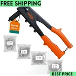 Heavy Hand Riveter Rivet Gun Professional Pop Kit With 200pcs Rivets. Fixed Price $14.99.