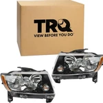 Driver And Passenger Side Headlight Assembly Set Black Bezel Without Projecto.... Fixed Price $258.00.