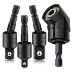 Cigotu 105 Degree Right Angle Drill Adapter Set, 1/4-1/2 Onesize, 4*black. Fixed Price $42.35.