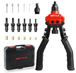 3-in-1 Rivet Gun Kit, 5 Heads, 6 Mandrels, 50 Rivets, 60 Nuts, Case We-890. Fixed Price $52.00.