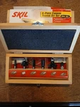 2 Sets Of Skil 6 Piece Carbide Router Bit Set For Model 91006 New Unopened. Fixed Price $35.00.