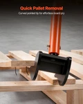 Vevor Pallet Buster Tool, 50 Inch Carbon Steel Handle Wrecking Pry Bar, 2000 Lbs. Fixed Price $93.90.