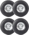 Ar-pro (4-pack) 10-inch Solid Rubber 4.10/3.50-4 Flat Free (4-pack), Silver. Fixed Price $83.20.