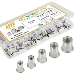 Vgbuy 80pcs Rivet Nut Kit, Sae Nuts Kit-80, 304 Stainless Silver. Fixed Price $17.35.