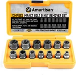 Amartisan Impact Bolt Extractor Tool, 13pc Nut Removal One Size, Yellow. Fixed Price $28.86.