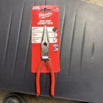 New Milwaukee Mt505 8" Long Nose Pliers Made In Usa, Sealed. Fixed Price $29.99.