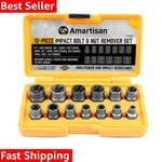13pc Impact Bolt Extractor Set For Stubborn Removal In Sae & Metric. Fixed Price $37.99.