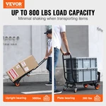Aluminum Hand Truck, 2 In 1, 300 Lbs Load Capacity, Heavy Duty Industrial Conve. Fixed Price $101.69.