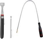 3 Pack Telescoping Magnetic Pick-up Tools - Extendable And Bendable. Fixed Price $17.99.